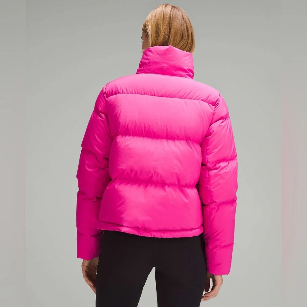 NWT ✨ RARE Lululemon Wunder Puff Cropped Jacket Sonic Pink Size 10‎